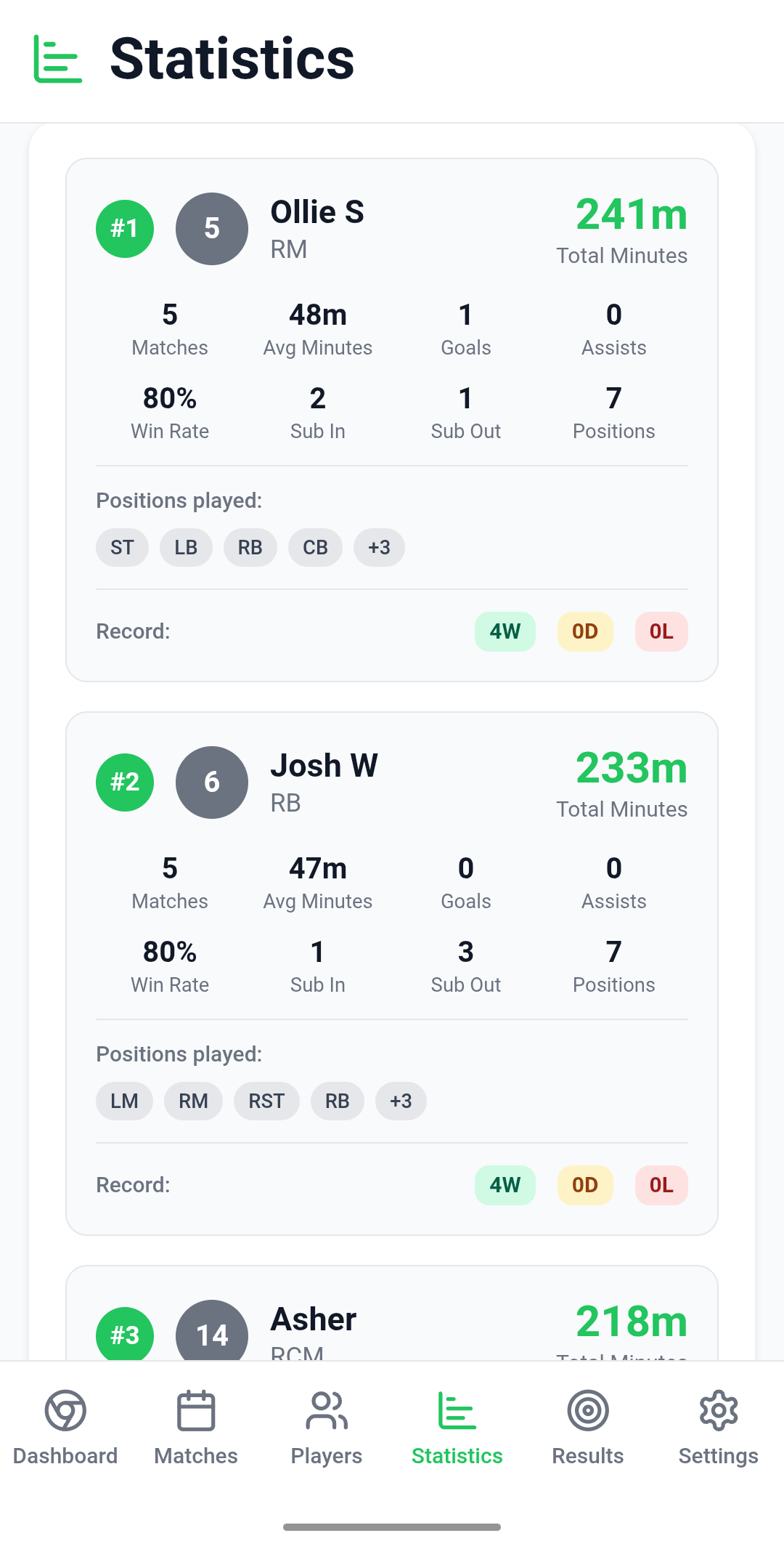 PitchTime professional reporting interface